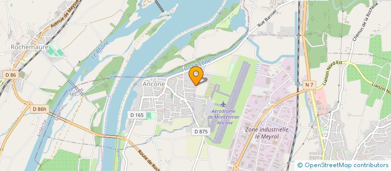 localisation de l'entreprise AERO COMMERCE à MONTELIMAR