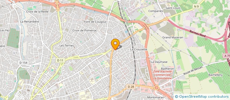 localisation de l'entreprise AERO CONSULTING à VILLENEUVE-LES-BEZIERS
