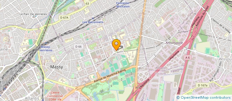 localisation de l'entreprise AERO D à MASSY