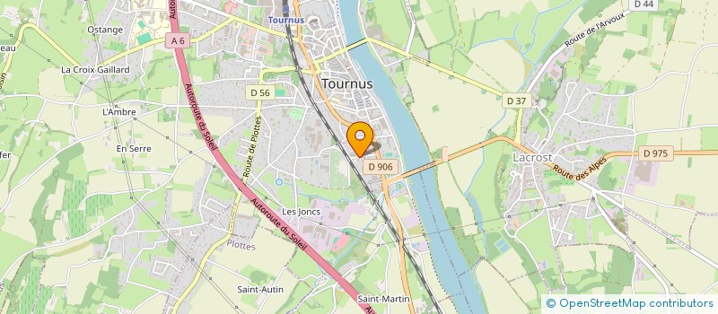 localisation de l'entreprise AERO DEKAPAGE 71  TOURNUS