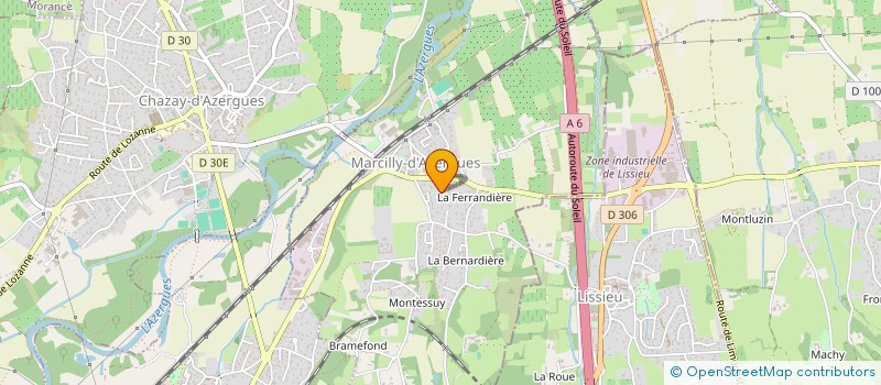 localisation de l'entreprise AERO DM  MARCILLY-D'AZERGUES