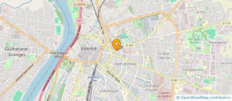 localisation de l'entreprise AERO-DROME  VALENCE