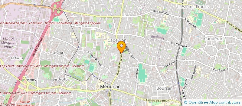 localisation de l'entreprise AERO DYAPP  MERIGNAC