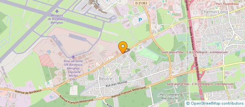 localisation de l'entreprise AERO-GARAGE  MERIGNAC