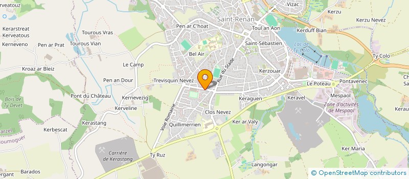 localisation de l'entreprise AERO GYM SAINT RENAN à SAINT RENAN