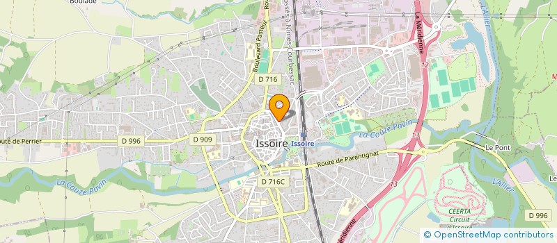 localisation de l'entreprise AERO IMMO  ISSOIRE