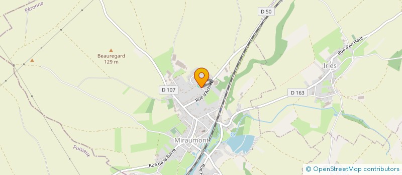 localisation de l'entreprise AERO-IMMO80  MIRAUMONT