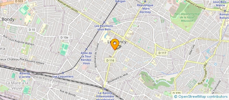 localisation de l'entreprise AERO JKL à LE RAINCY