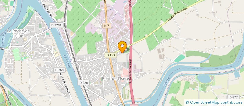 localisation de l'entreprise AERO LOISIRS DU 45 EME  PONT-DE-L'ISERE