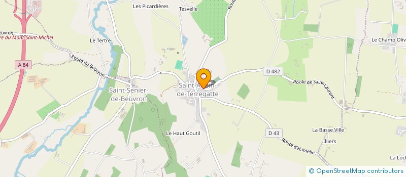 localisation de l'entreprise AERO MODELE CLUB DU TERREGATTE  SAINT-AUBIN-DE-TERREGATTE