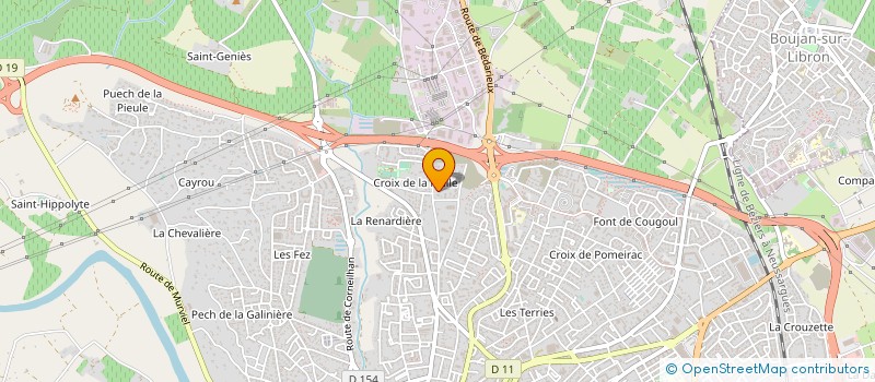 localisation de l'entreprise AERO NEGOCE INTERNATIONAL à BEZIERS