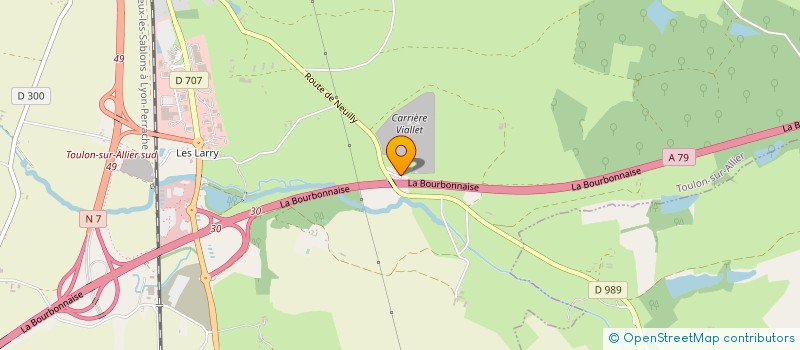 localisation de l'entreprise AERO PLUM MOULINS-MONTBEUGNY  TOULON-SUR-ALLIER