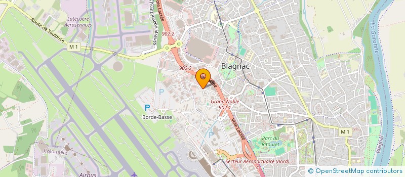 localisation de l'entreprise AERO POSE  BLAGNAC