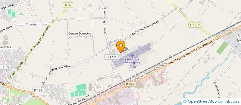 localisation de l'entreprise AERO SERVICE ROMANS à SAINT-PAUL-LES-ROMANS