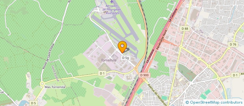 localisation de l'entreprise AERO SERVICE ROUSSILLON à PERPIGNAN