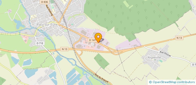 localisation de l'entreprise AERO SERVICES à PACY-SUR-EURE