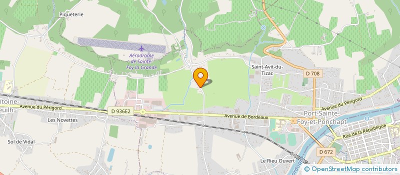 localisation de l'entreprise AERO SERVICES FOYENS  FOUGUEYROLLES