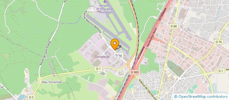 localisation de l'entreprise AERO SERVICES HELICOPTERES à PERPIGNAN