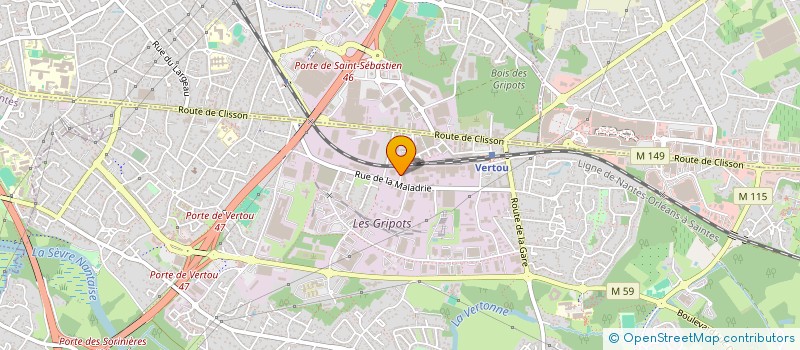 localisation de l'entreprise AERO STYL  VERTOU