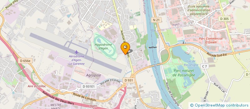localisation de l'entreprise AERO TAXI SERVICES AGEN à LE PASSAGE