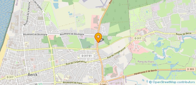 localisation de l'entreprise AERO ULM BERCK à BERCK