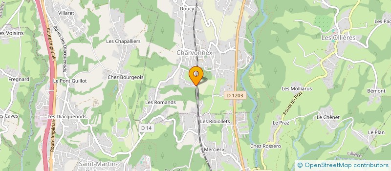 localisation de l'entreprise AEROBATICS SUPPORT  CHARVONNEX