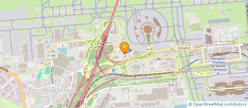 localisation de l'entreprise AEROBATTERIE  ROISSY-EN-FRANCE