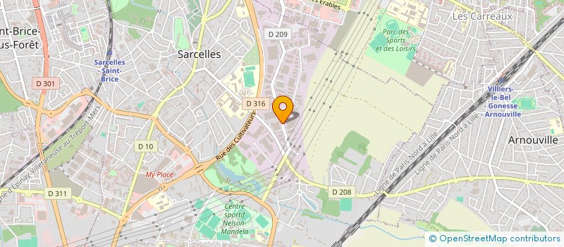 localisation de l'entreprise AEROBAZ TRAINING  SARCELLES