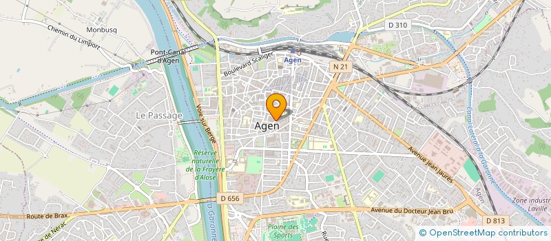 localisation de l'entreprise AEROBIC AGENAIS  AGEN