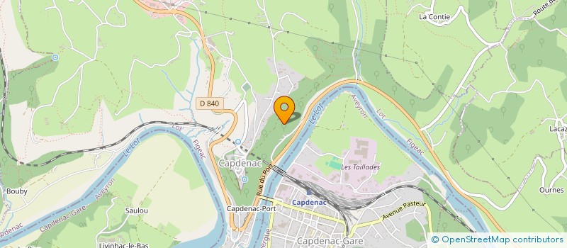 localisation de l'entreprise AEROBIC CLUB  CAPDENAC