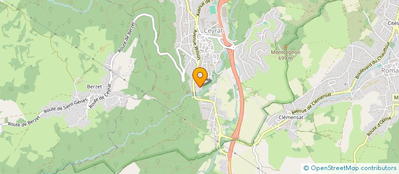 localisation de l'entreprise AEROBIC CLUB DE CEYRAT  CEYRAT