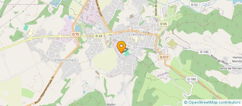 localisation de l'entreprise AEROBLAST SERVICE  CREMIEU