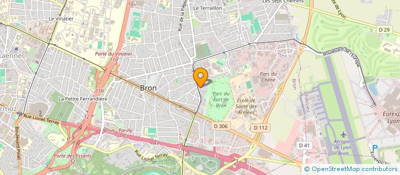 localisation de l'entreprise AEROCERTEX à BRON
