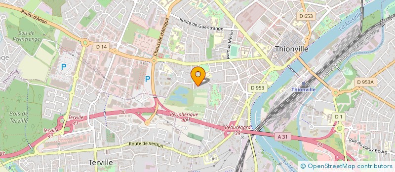 localisation de l'entreprise AEROCLIM à THIONVILLE