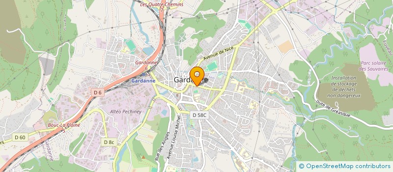 localisation de l'entreprise AEROCLIM à GARDANNE