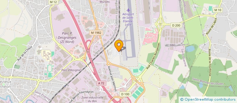 localisation de l'entreprise AEROCLUB ANDREZIEUX BOUTHEON ST GALMIER à ANDREZIEUX-BOUTHEON