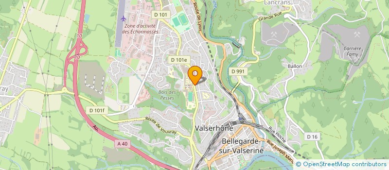 localisation de l'entreprise AEROCLUB BELLEGARDE VOUVRAY à VALSERHONE
