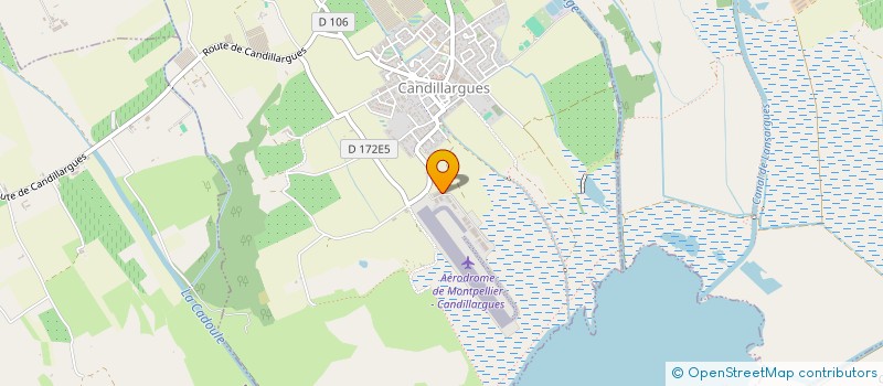 localisation de l'entreprise AEROCLUB DE CAMARGUE  CANDILLARGUES