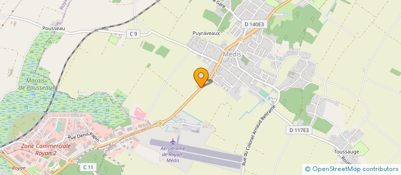localisation de l'entreprise AEROCLUB DE ROYAN COTE DE BEAUTE  MEDIS