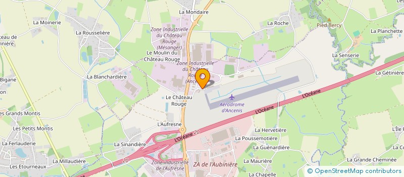 localisation de l'entreprise AEROCLUB DU PAYS D ANCENIS  ANCENIS-SAINT-GEREON