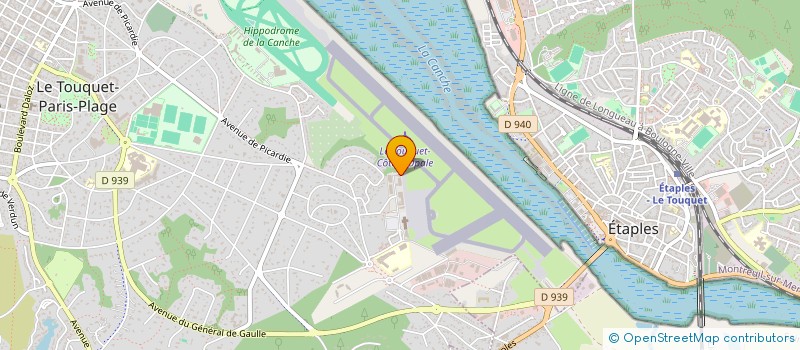 localisation de l'entreprise AEROCLUB DU TOUQUET à LE TOUQUET PARIS PLAGE