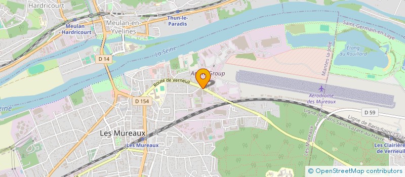 localisation de l'entreprise AEROCLUB DU VAL DE SEINE à LES MUREAUX