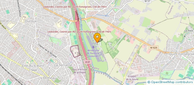 localisation de l'entreprise AEROCLUB M DASSAULT LOUIS BREGUET à BALMA