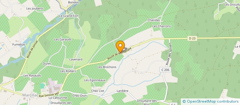 localisation de l'entreprise AEROCLUB MARCILLAC-ESTUAIRE  VAL-DE-LIVENNE