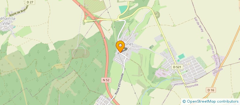 localisation de l'entreprise AEROCLUB NORD LORRAINE à ERROUVILLE