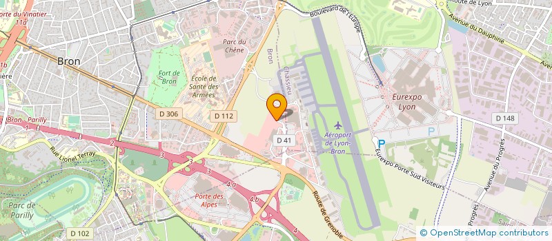 localisation de l'entreprise AEROCLUB RENAULT VI à BRON