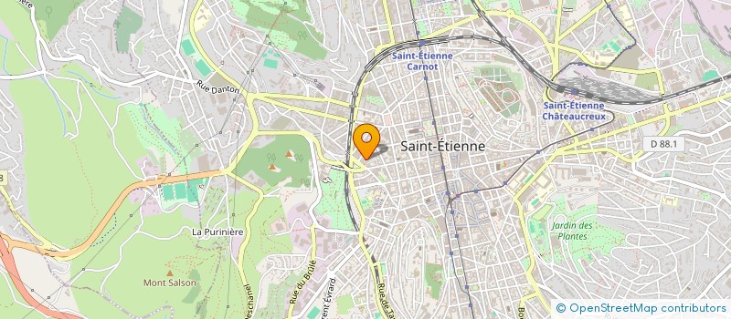 localisation de l'entreprise AEROD ASSOC ETUDES RECHER ORGAN DEVELOPP à SAINT-ETIENNE