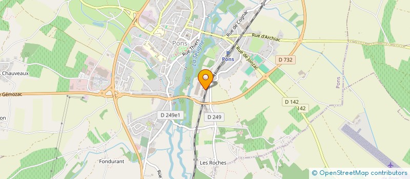 localisation de l'entreprise AERODATALINK à PONS