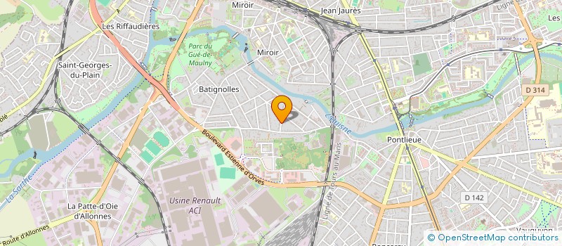 localisation de l'entreprise AERODECAP72 à LE MANS