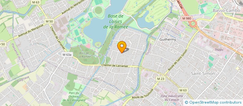 localisation de l'entreprise AERODIGM  TOURNEFEUILLE